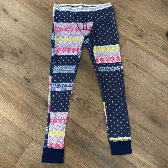 Pantalon De Pyjama Victoria's Secret - Rose Motif Fairisle Chien - Super Doux - NEUF Avec étiquettes
